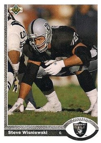#429 Steve Wisniewski - Los Angeles Raiders - 1991 Upper Deck Football