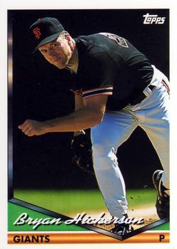 #429 Bryan Hickerson - San Francisco Giants - 1994 Topps Baseball