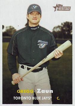 #429 Gregg Zaun - Toronto Blue Jays - 2006 Topps Heritage Baseball