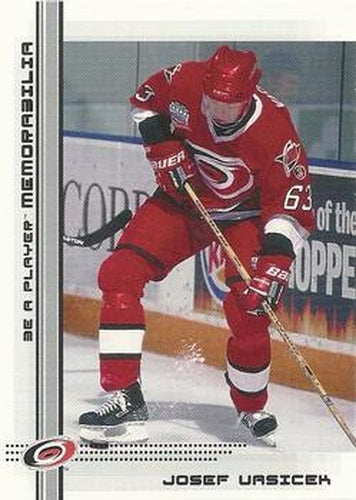 #429 Josef Vasicek - Carolina Hurricanes - 2000-01 Be a Player Memorabilia Hockey
