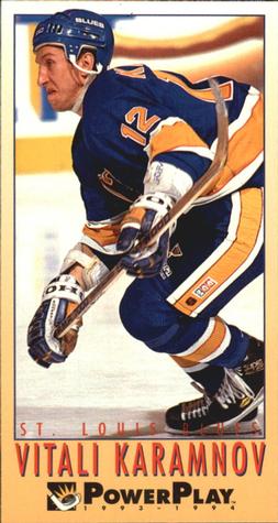 #429 Vitali Karamnov - St. Louis Blues - 1993-94 Fleer PowerPlay Hockey