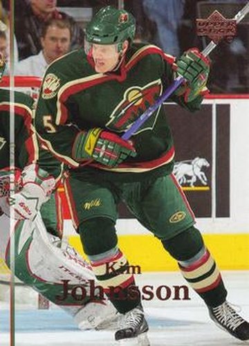 #42 Kim Johnsson - Minnesota Wild - 2007-08 Upper Deck Hockey