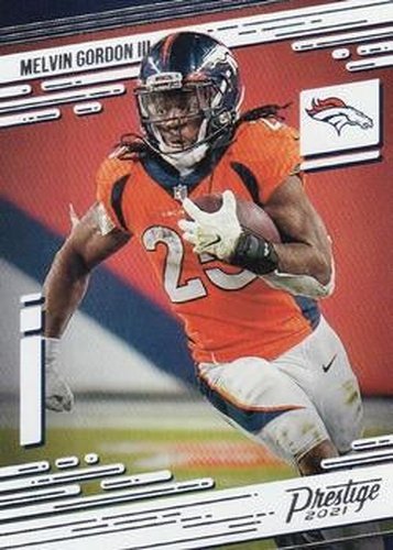 #42 Melvin Gordon III - Denver Broncos - 2021 Panini Prestige Football