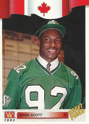 #42 Mark Scott - Saskatchewan Roughriders - 1992 All World CFL Football