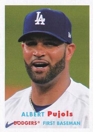 #42 Albert Pujols - Los Angeles Dodgers - 2021 Topps Archives Baseball
