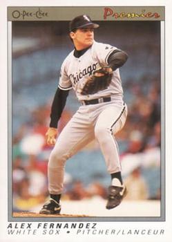 #42 Alex Fernandez - Chicago White Sox - 1991 O-Pee-Chee Premier Baseball