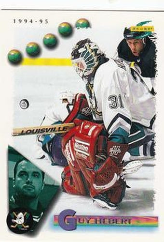 #42 Guy Hebert - Anaheim Mighty Ducks - 1994-95 Score Hockey