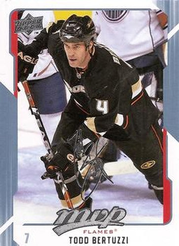 #42 Todd Bertuzzi - Calgary Flames - 2008-09 Upper Deck MVP Hockey