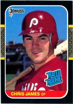 #42 Chris James - Philadelphia Phillies - 1987 Donruss Baseball