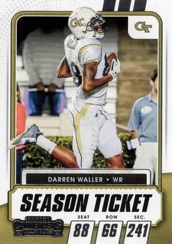 #42 Darren Waller - Georgia Tech Yellow Jackets - 2021 Panini Contenders Draft Picks Football