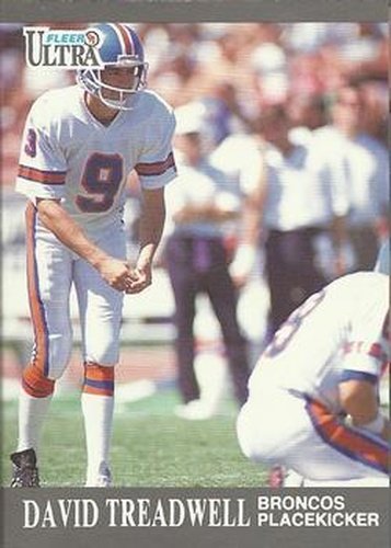 #42 David Treadwell - Denver Broncos - 1991 Ultra Football