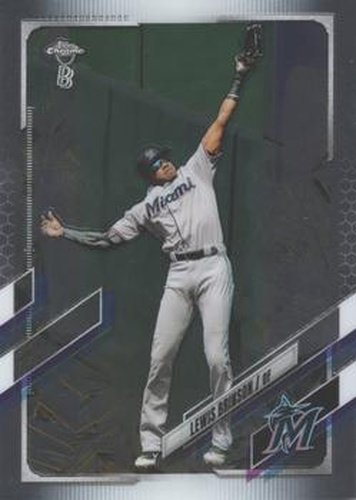 #42 Lewis Brinson - Miami Marlins - 2021 Topps Chrome Ben Baller Edition Baseball
