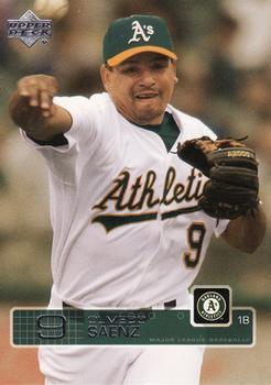 #42 Olmedo Saenz - Oakland Athletics - 2003 Upper Deck Baseball