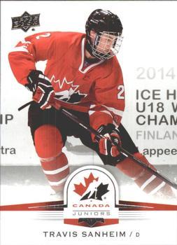 #42 Travis Sanheim - Canada - 2014-15 Upper Deck Team Canada Juniors Hockey
