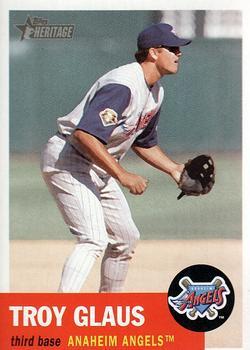 #42 Troy Glaus - Anaheim Angels - 2002 Topps Heritage Baseball