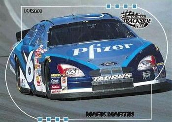 #42 Mark Martin's Car - Roush Racing - 2001 Press Pass Trackside Racing