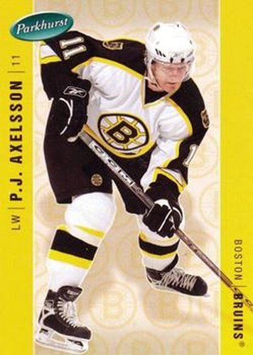 #42 P.J. Axelsson - Boston Bruins - 2005-06 Parkhurst Hockey
