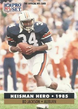 #42 Bo Jackson - Auburn Tigers / Los Angeles Raiders - 1991 Pro Set Football