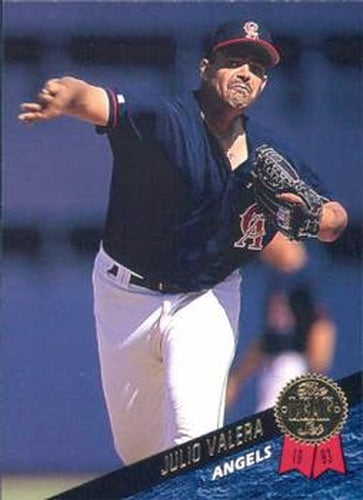 #430 Julio Valera - California Angels - 1993 Leaf Baseball