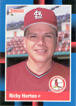 #430 Ricky Horton - St. Louis Cardinals - 1988 Donruss Baseball