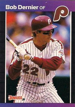 #430 Bob Dernier - Philadelphia Phillies - 1989 Donruss Baseball