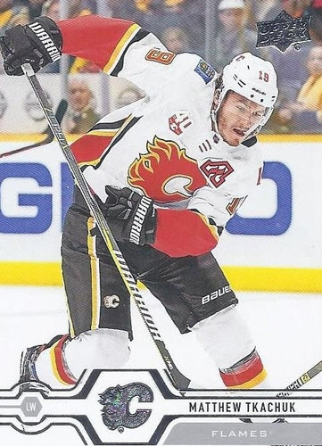 #430 Matthew Tkachuk - Calgary Flames - 2019-20 Upper Deck Hockey