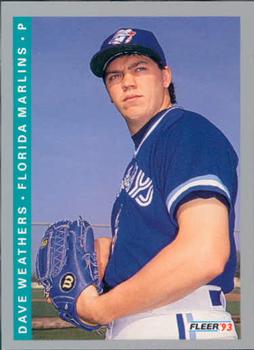 #430 Dave Weathers - Florida Marlins - 1993 Fleer Baseball