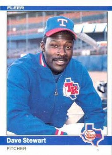 #430 Dave Stewart - Texas Rangers - 1984 Fleer Baseball