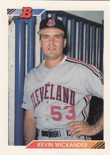 #430 Kevin Wickander - Cleveland Indians - 1992 Bowman Baseball