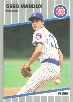 #431 Greg Maddux - Chicago Cubs - 1989 Fleer Baseball