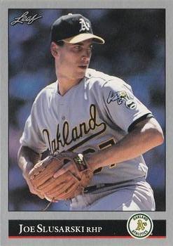 #431 Joe Slusarski - Oakland Athletics - 1992 Leaf Baseball
