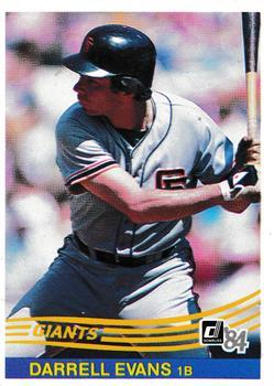 #431 Darrell Evans - San Francisco Giants - 1984 Donruss Baseball