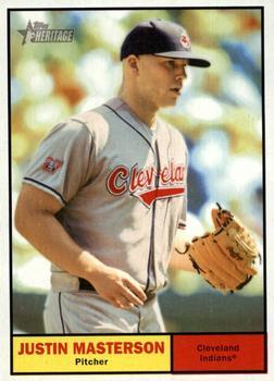 #431 Justin Masterson - Cleveland Indians - 2010 Topps Heritage Baseball