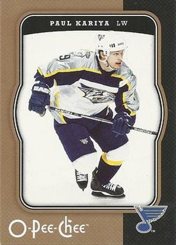 #431 Paul Kariya - St. Louis Blues - 2007-08 O-Pee-Chee Hockey
