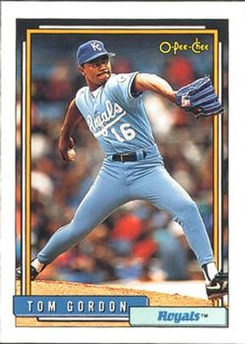 #431 Tom Gordon - Kansas City Royals - 1992 O-Pee-Chee Baseball