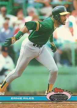 #432 Ernie Riles - Oakland Athletics - 1991 Stadium Club Baseball