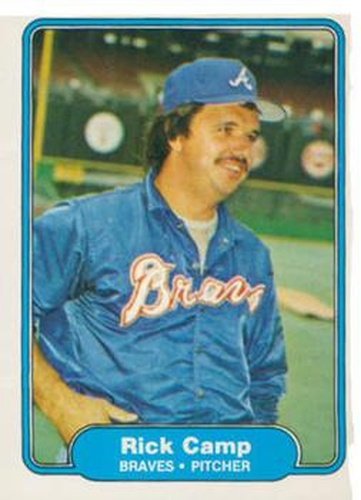 #432 Rick Camp - Atlanta Braves - 1982 Fleer Baseball