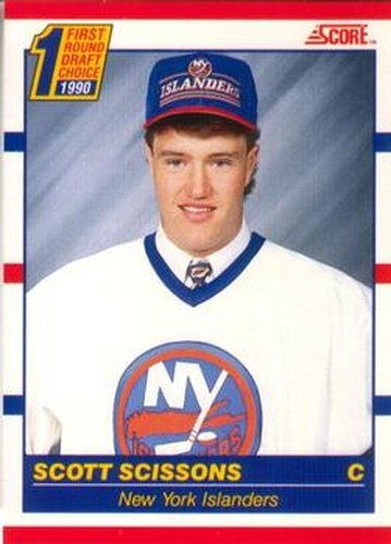 #432 Scott Scissons - New York Islanders - 1990-91 Score Canadian Hockey