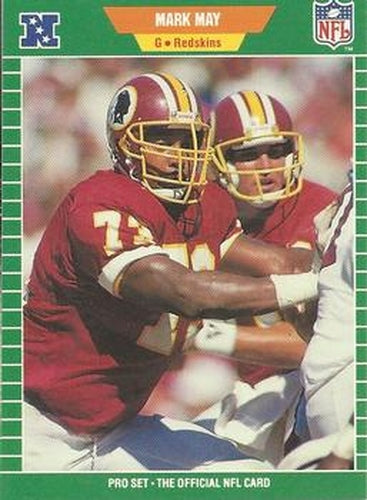 #432 Mark May - Washington Redskins - 1989 Pro Set Football
