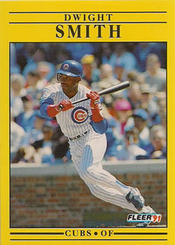 #432 Dwight Smith - Chicago Cubs - 1991 Fleer Baseball