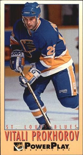 #432 Vitali Prokhorov - St. Louis Blues - 1993-94 Fleer PowerPlay Hockey
