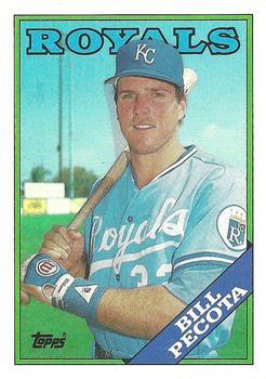 #433 Bill Pecota - Kansas City Royals - 1988 Topps Baseball