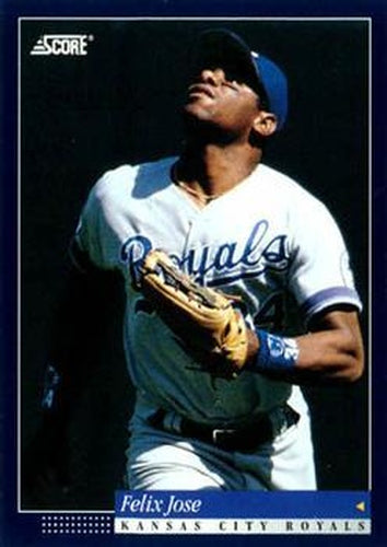#433 Felix Jose - Kansas City Royals -1994 Score Baseball