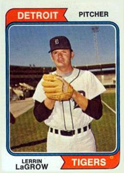 #433 Lerrin LaGrow - Detroit Tigers - 1974 Topps Baseball
