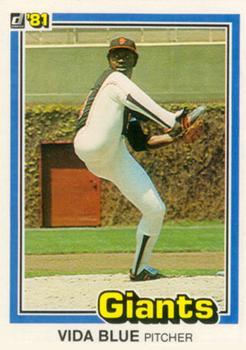 #433 Vida Blue - San Francisco Giants - 1981 Donruss Baseball