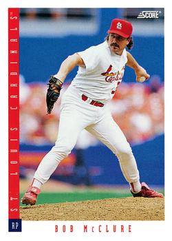 #434 Bob McClure - St. Louis Cardinals - 1993 Score Baseball