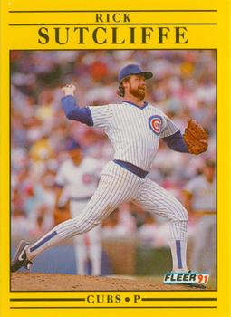 #434 Rick Sutcliffe - Chicago Cubs - 1991 Fleer Baseball