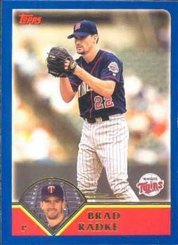 #434 Brad Radke - Minnesota Twins - 2003 Topps Baseball