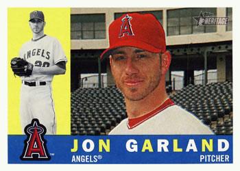 #434 Jon Garland - Los Angeles Angels - 2009 Topps Heritage Baseball
