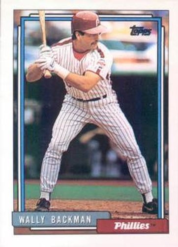 #434 Wally Backman - Philadelphia Phillies - 1992 Topps Baseball
